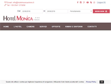 Tablet Screenshot of hotelmonicarimini.it